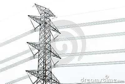 Electric post Stock Photo