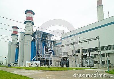 Electric power station Stock Photo