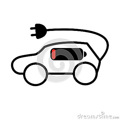 Electric powered car Stock Photo