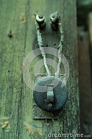 Electric retro switch. Stock Photo