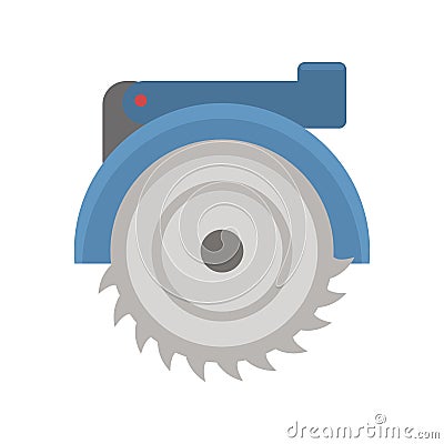 Electric saw vecto illustration. Vector Illustration