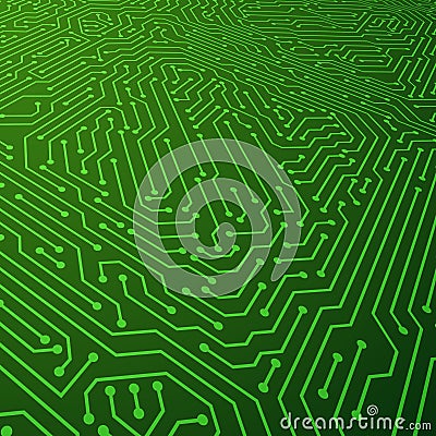 Electric scheme vector background. Circuit board components concept Vector Illustration