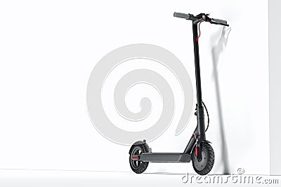 Electric scooter isolated on white background. eco transport. 3d rendering Stock Photo