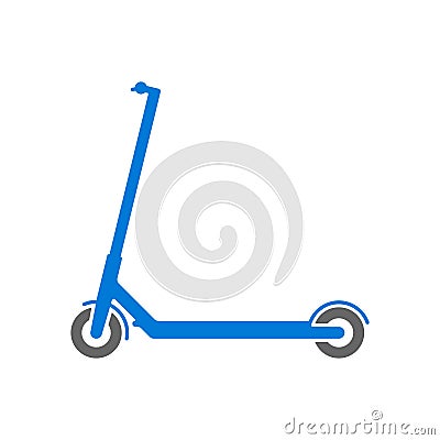 Electric scooter simple icon. Sport symbol. Vector illustration. Vector Illustration