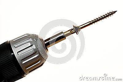 Electric screwdriver with Stock Photo