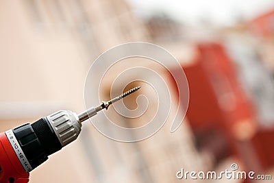 Electric screwdriver with Stock Photo