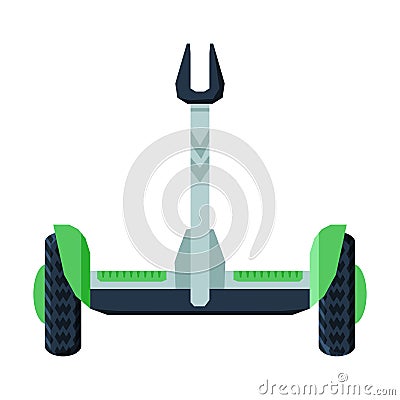 Electric Segway Vehicle, Personal Eco Friendly Alternative Transport Vector Illustration Vector Illustration