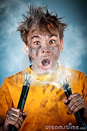 Electric Shock Stock Photo