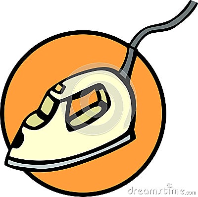 electric steam iron vector illustration Vector Illustration