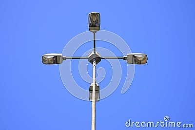 Electric street lamp Stock Photo