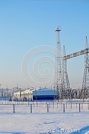 Electric substations Altaya Stock Photo