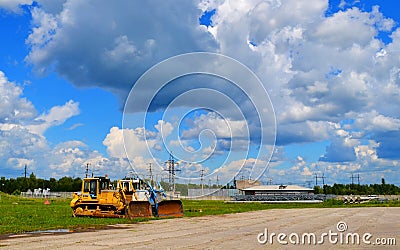 Electric substations Siberia Editorial Stock Photo