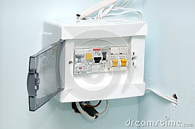 Electric switches Stock Photo