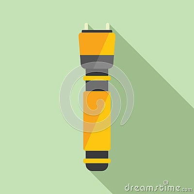 Electric taser icon flat vector. Police weapon Vector Illustration