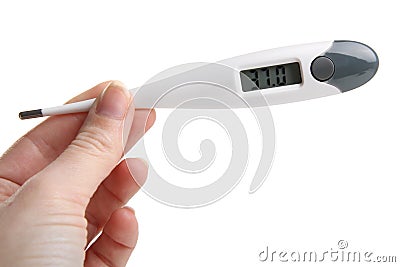 Electric thermometer Stock Photo