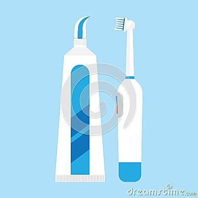 Electric Toothbrush isolated. Vector Illustration