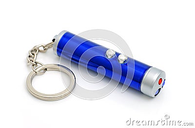 Electric torch with a laser Stock Photo