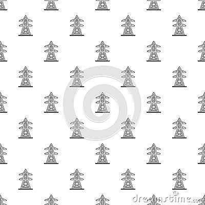 Electric tower pattern seamless Vector Illustration