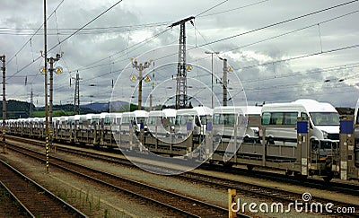 Electric train in Germany Editorial Stock Photo