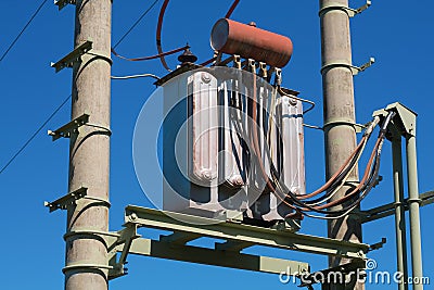 Electric transformer Stock Photo