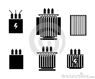 Electric transformer icon - vector illustration. Vector Illustration