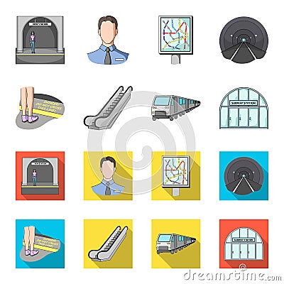 Electric, transport, equipment and other web icon in cartoon,flat style.Public, transportation,machineryicons in set Vector Illustration