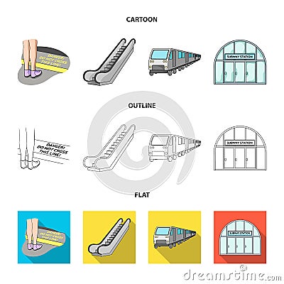 Electric, transport, equipment and other web icon in cartoon,outline,flat style.Public, transportation,machineryicons in Vector Illustration