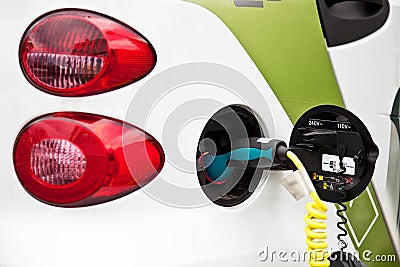 Electric vehicle Stock Photo