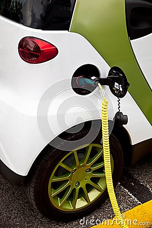 Electric vehicle Stock Photo