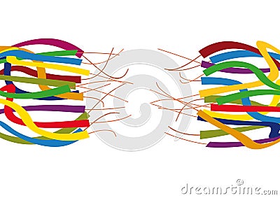 Electric wires Vector Illustration