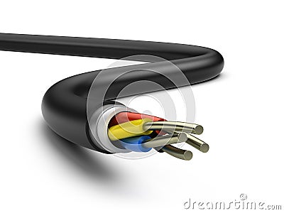 Electrical cable Stock Photo