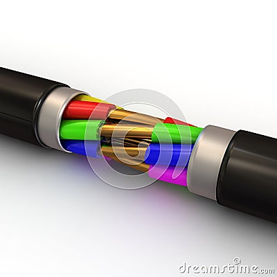 Electrical cable Stock Photo