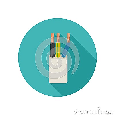 Electrical cable icon Vector Illustration