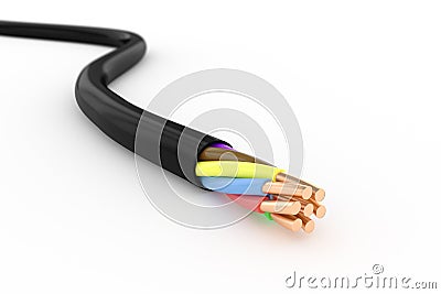 Electrical cable Stock Photo