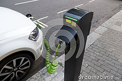 Electrical charging station Editorial Stock Photo