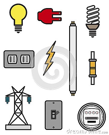 Electrical components Stock Photo