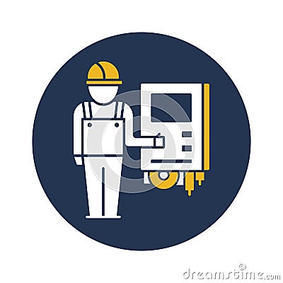 Electrical engineer Isolated Vector icon Which can easily modify or edit Vector Illustration