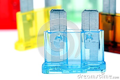 Electrical fuses Stock Photo