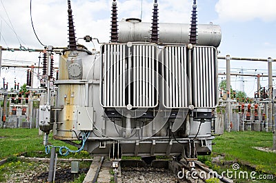 Electrical high voltage equipment Stock Photo