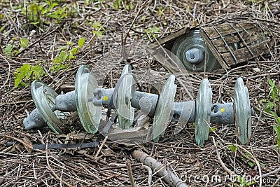 Electrical insulator Stock Photo