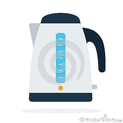 Electrical kettle vector flat isolated Vector Illustration