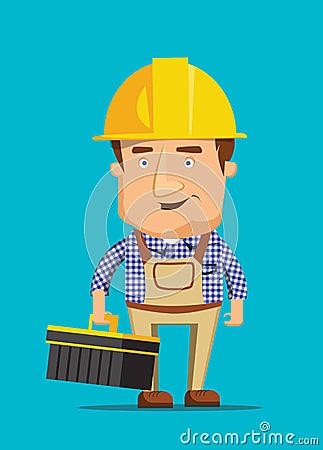 Electrical maintenance technician worker human job illustration Cartoon Illustration