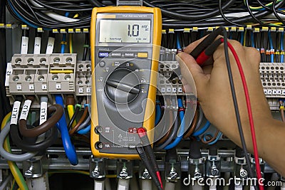 Electrical measurements Stock Photo