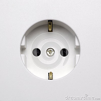 Electrical plug socket Stock Photo