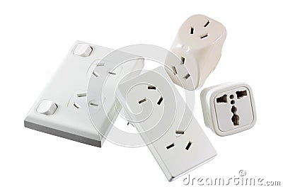 Electrical Plugs Stock Photo