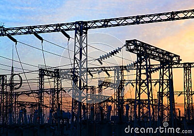 Electrical power station Stock Photo