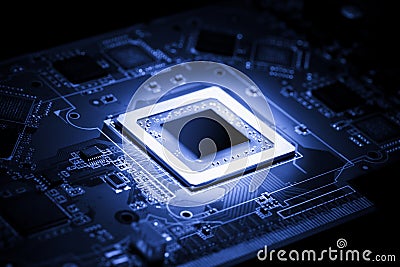 Electrical processor Stock Photo