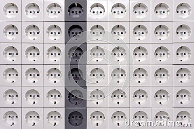 Electrical socket outlets texture Stock Photo