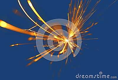 Electrical spark Stock Photo