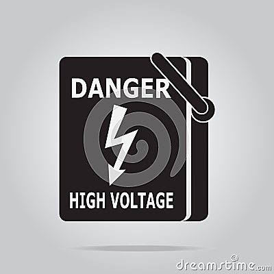 Electrical switch the power voltage icon Vector Illustration